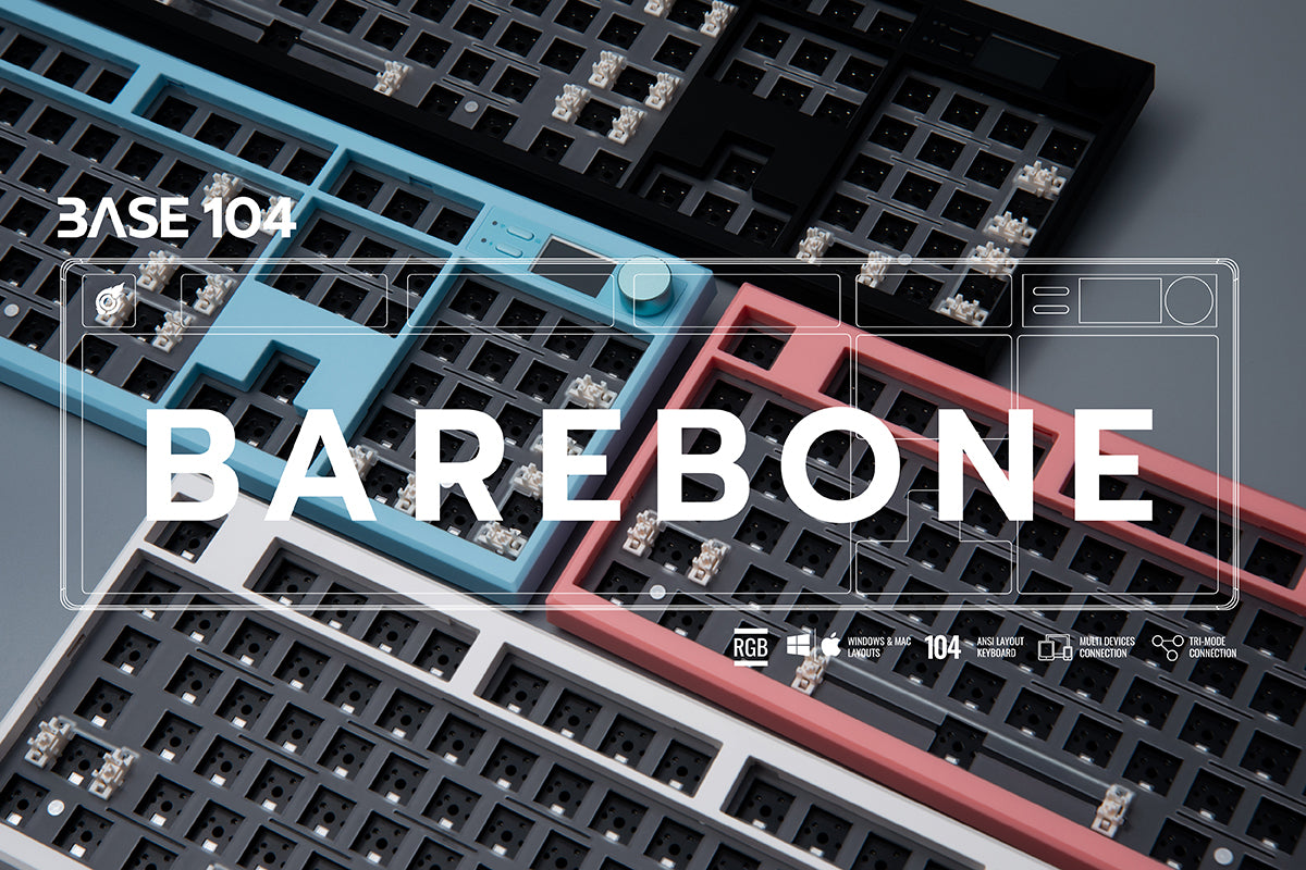 LOGA BASE 104 BAREBONE : Wireless Mechanical Keyboard