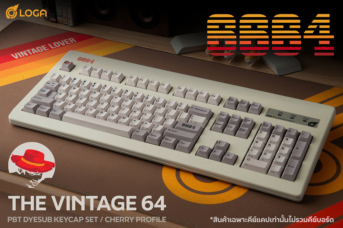 LOGA x 6664 x L+M : Keycap Full Set The Vintage64 Collection