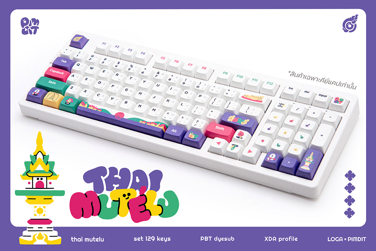 LOGA X PimDit: Thai Mutelu Keycap Set (XDA Profile)