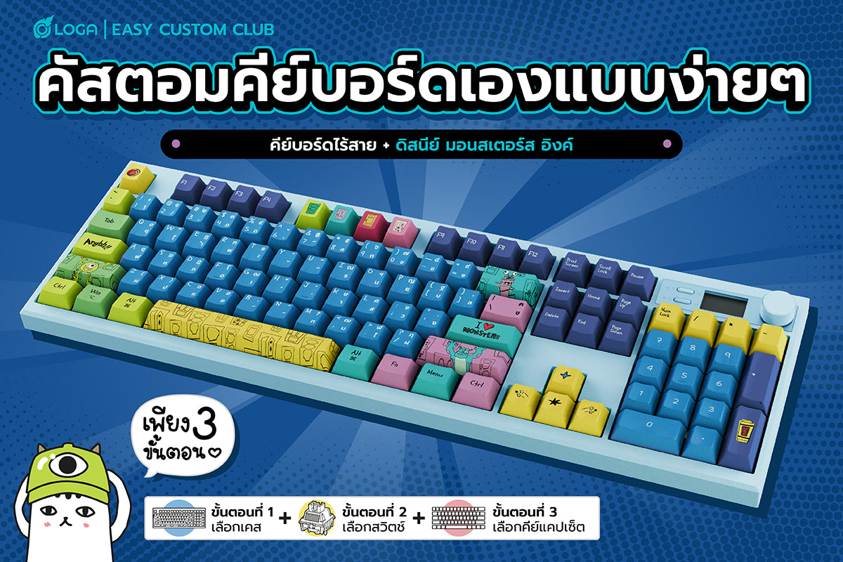 EASY CUSTOM KEYBOARD : Monsters, Inc. V2