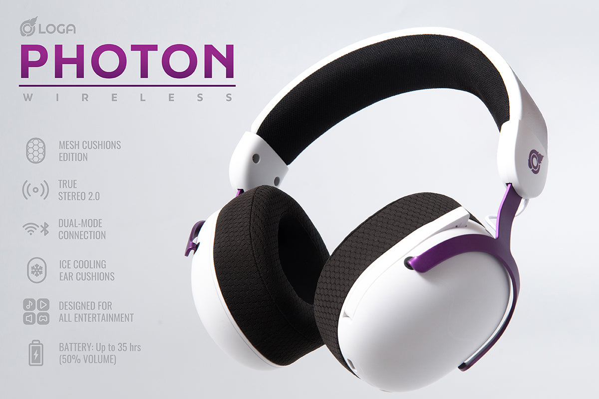 LOGA PHOTON WIRELESS HEADSETS : MESH EDITION