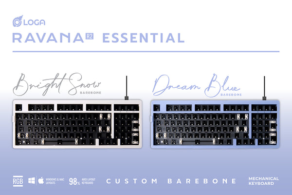 LOGA RAVANA R2 ESSENTIAL : 98 % wired mechanical keyboard [Barebone]