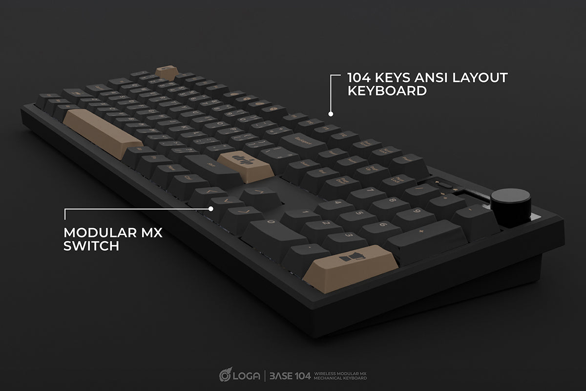 Home Base Computer Keys LOGA BASE 104 KEYBOARD PRE-BUILT EDITION – logaworldstore