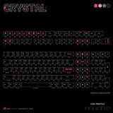 LOGA Crystal series : 132 keys clear keycap set