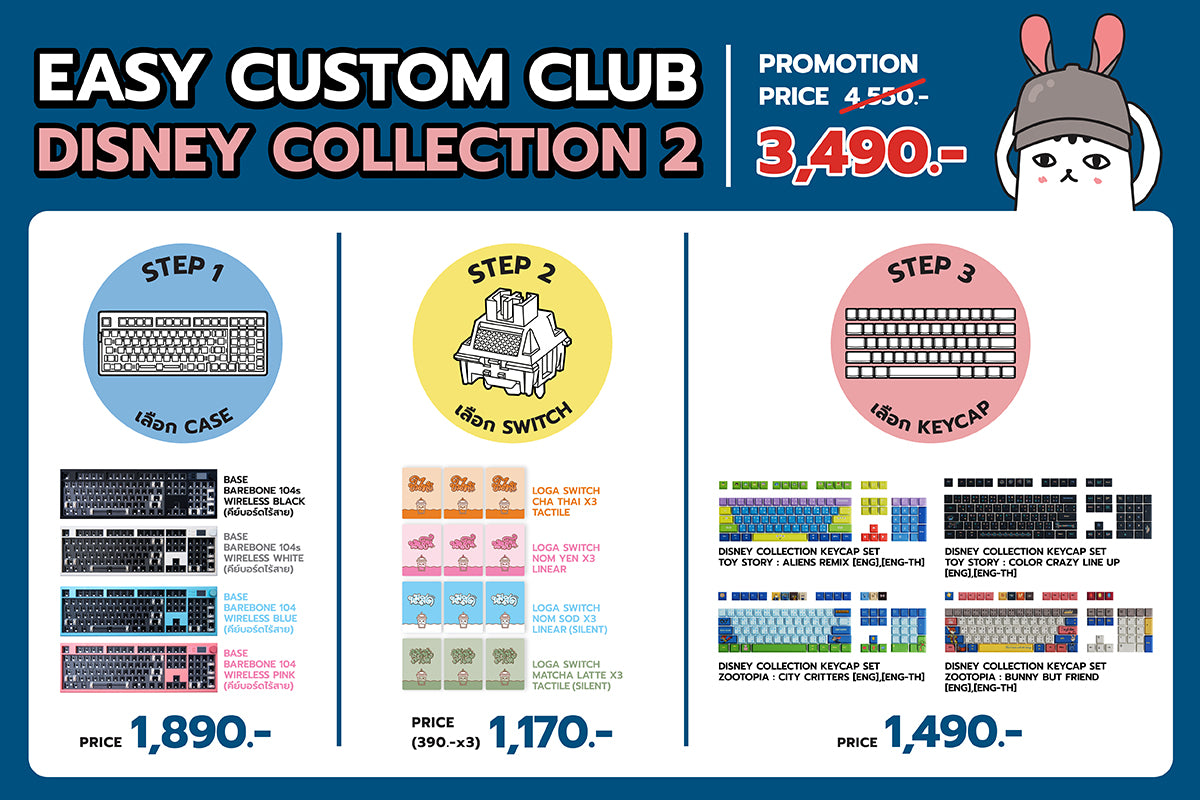 EASY CUSTOM KEYBOARD : Disney Collection 2 [Toy Story, Zootopia]