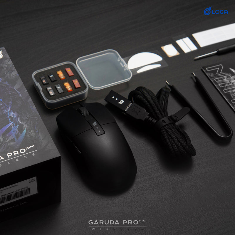 LOGA Garuda Mini : Wireless gaming mouse (Hot swappable switches)