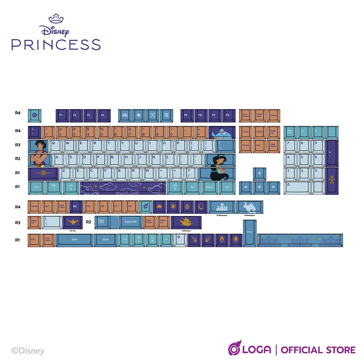 Disney Princess : JASMINE Collection [Keycap Set / Mousepad