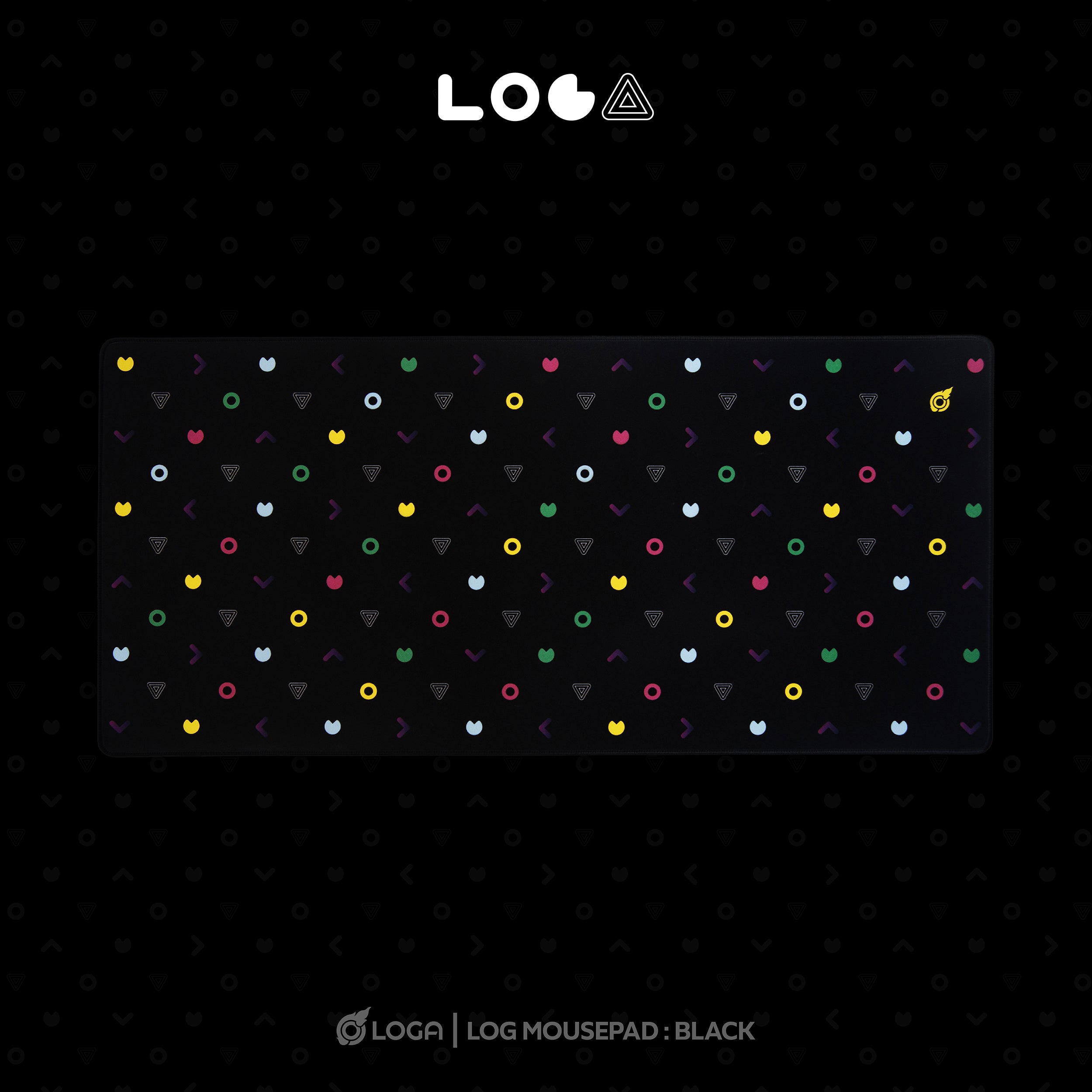 LOGA LOG series : Mousepad for desk setup - Beta the cat : Pink