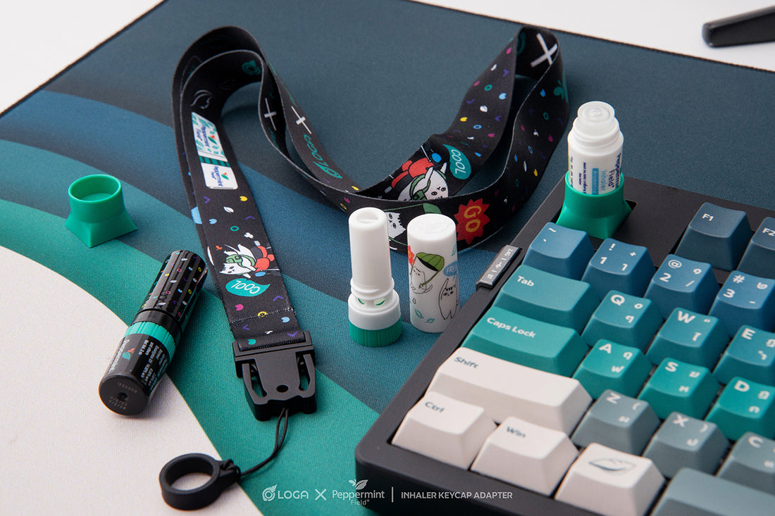 LOGA x Peppermint Field : Inhaler Keycap Adapter – logaworldstore