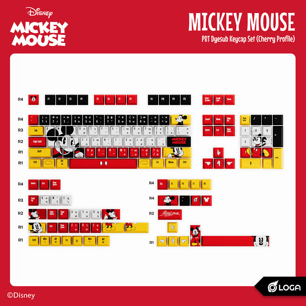 DISNEY MICKEY MOUSE COLLECTION : Keycap Set / Mousepad – logaworldstore