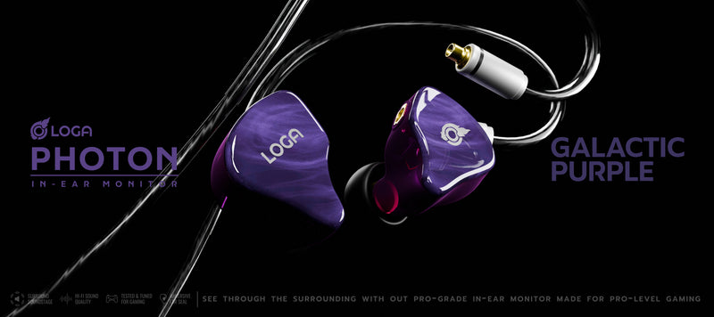 LOGA PHOTON : IN EAR MONITORS [ GALACTIC PURPLE ]