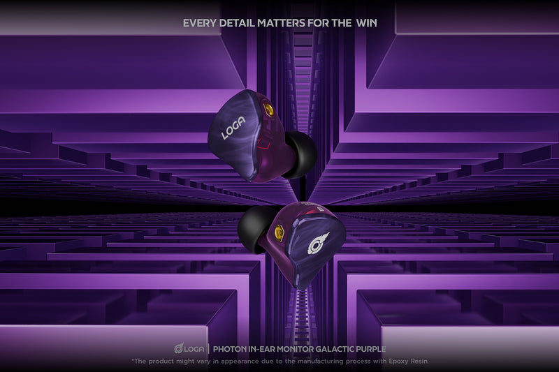 LOGA PHOTON : IN EAR MONITORS [ GALACTIC PURPLE ]