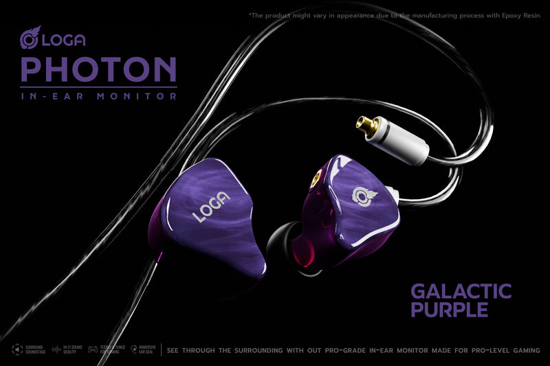 LOGA PHOTON : IN EAR MONITORS [ GALACTIC PURPLE ]