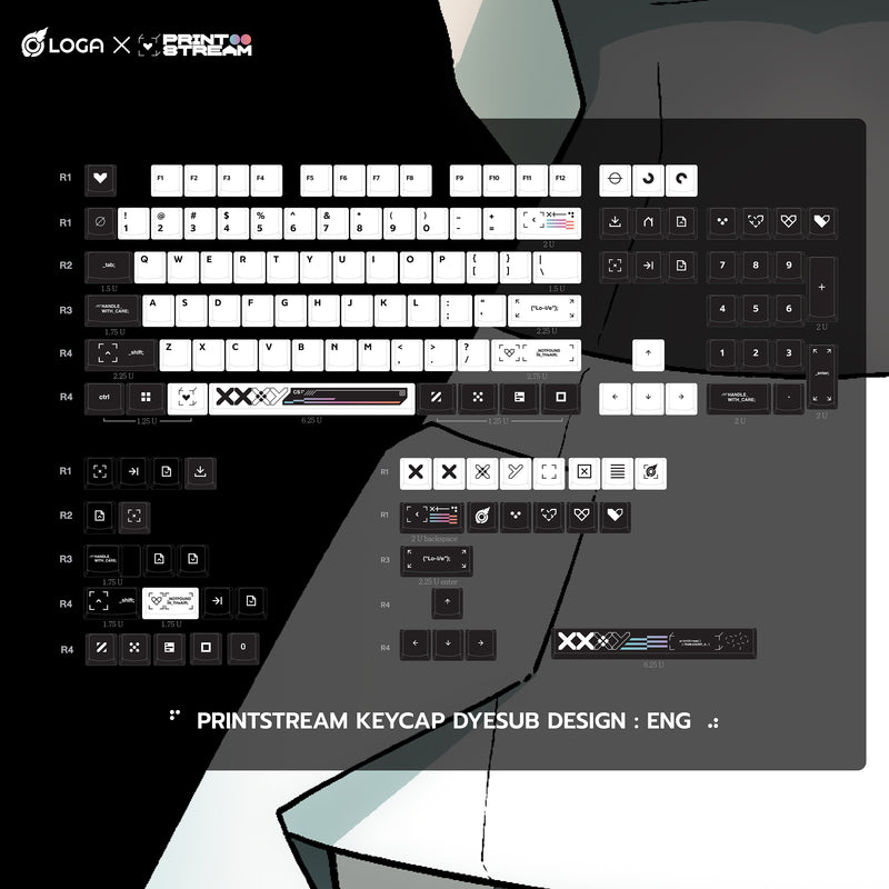 LOGA X JTPNZ : Printstream keycaps set <officially licensed>